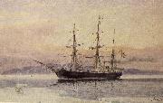 unknow artist polarfartyget vega pa en akvarell av jacob hagg USA oil painting artist